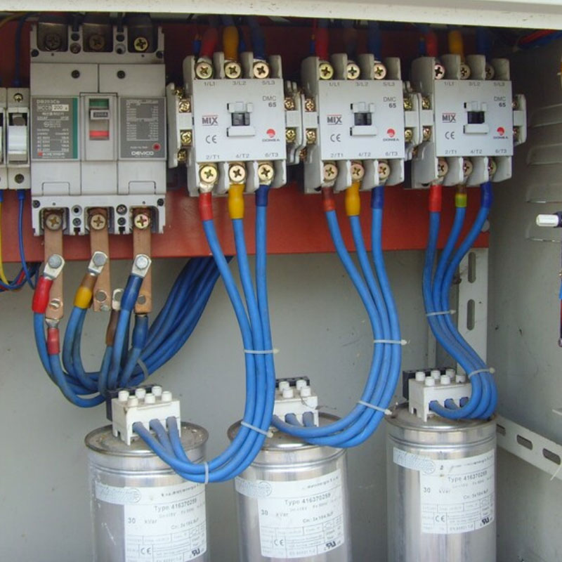 The capacitor is properly placed