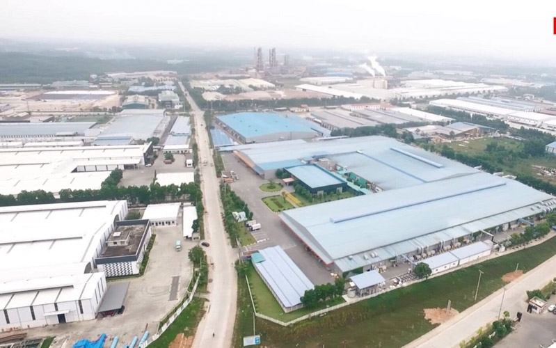 Thuy Van Industrial Park with methodical and optimal planning.