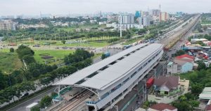 Bến metro tại Khu công nghệ cao Thành phố Hồ Chí Minh