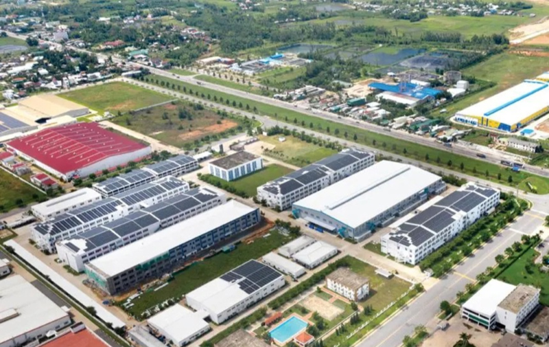 Overview of an industrial park in Central Vietnam