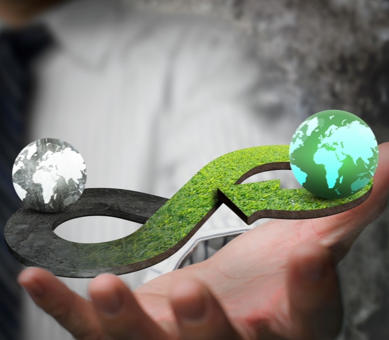 Circular economy model in industrial zones