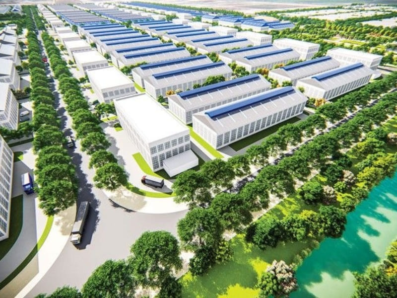 một góc nhà xưởng được quy hoạch đồng bộ