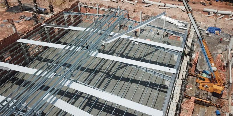 Structure of factory roof ventilation