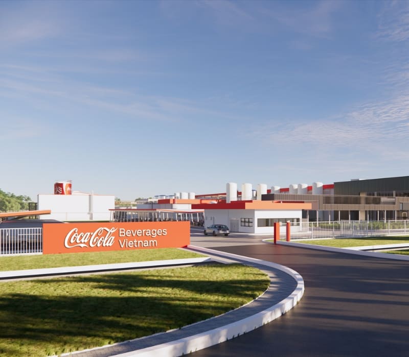 Coca-Cola factory in Long An