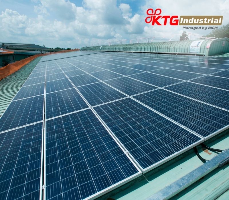 Hệ thống điện mặt trời áp máy của KTG Industrial
