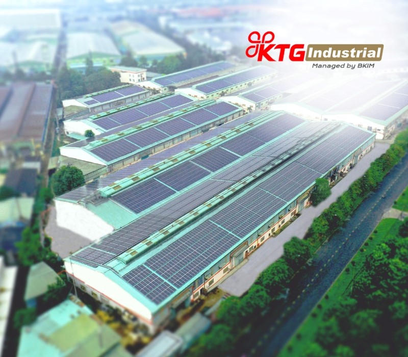 Hệ thống điện mặt trời áp mái tại KTG Industrial Tam Phước A