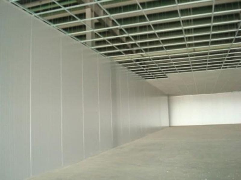 the internal space of a large-scale factory
